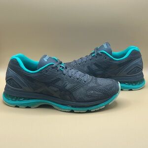ASICS Gel Nimbus 19 Lite Show Gray Teal Running Shoes - Women’s Size 8.5 (T7CN8)